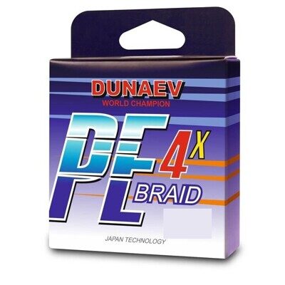 Шнур DUNAEV BRAID PE X4 150м 0,12мм ярко зелёный